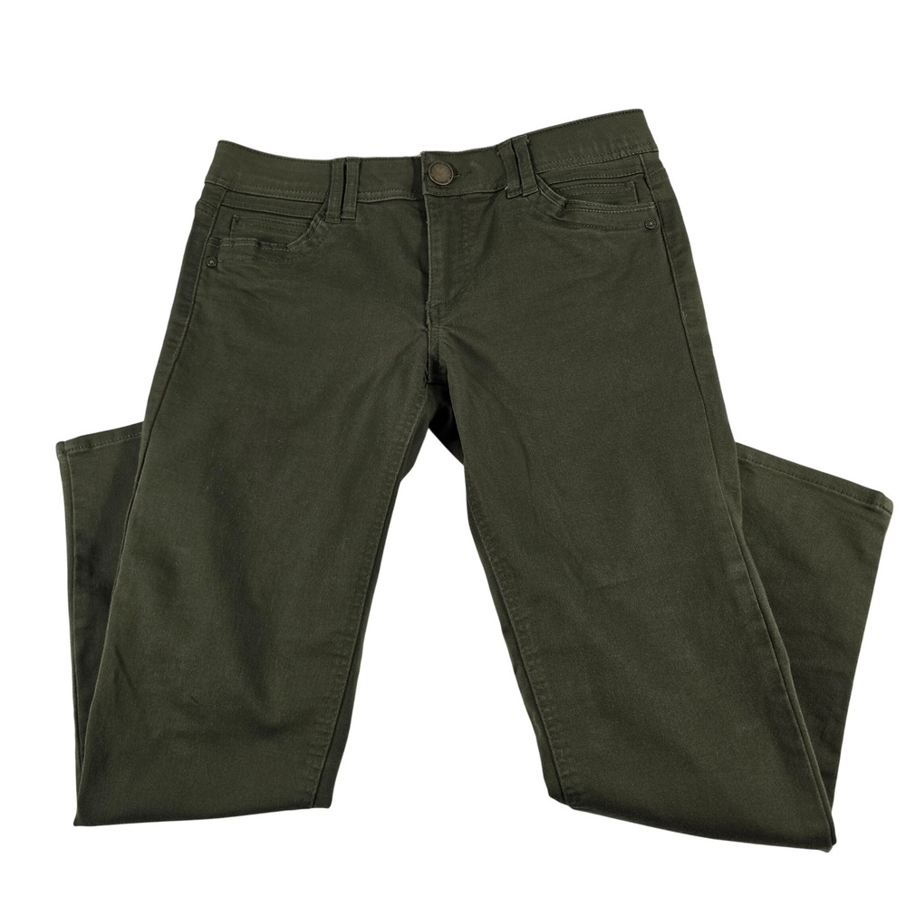 Democracy‎ Womens Ab Technology Slim Leg Pants Olive Green Size 6 B1304PEX2XX
